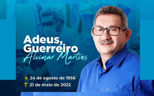 prefeito Alvimar MArtins faleceu aos 65 anos